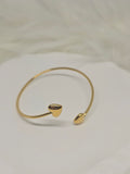 Open Heart Cuff Bangle – 14K Gold Plated Stainless Steel